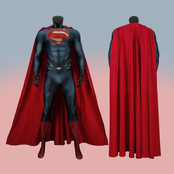 Clark Kent Zentai Cosplay Suit Steel Man Halloween Costume