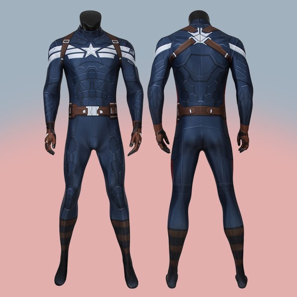 Captain America Costumes Steve Rogers Jumpsuit