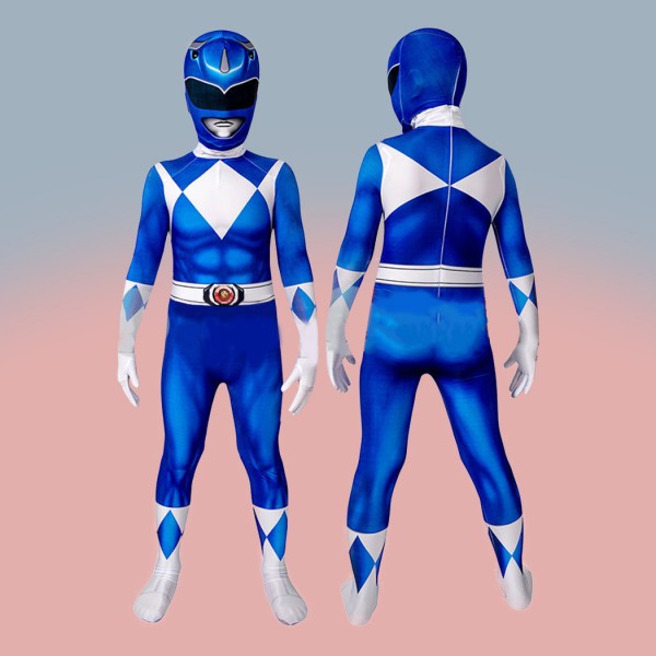 Blue Ranger Jumpsuit Mighty Morphin Power Rangers Suit for Kids