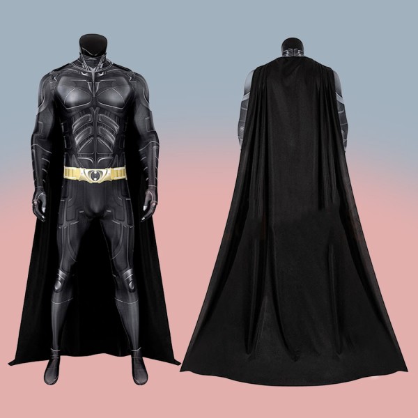 Bruce Wayne Bodysuit Knight Bat Cosplay Costumes Printed Suit