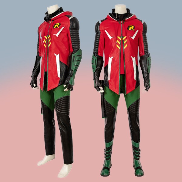 Knights Robin Red Costume Halloween Cosplay Suit