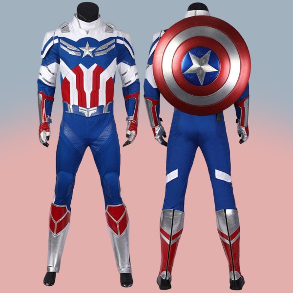 2021 Captain America Sam Wilson Costume New The Falcon and the Winter Soldier Suit