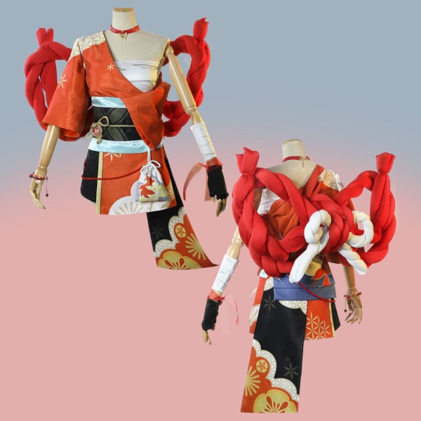 Genshin Impact Suit Yoimiya Costume Deluxe Version Full Set