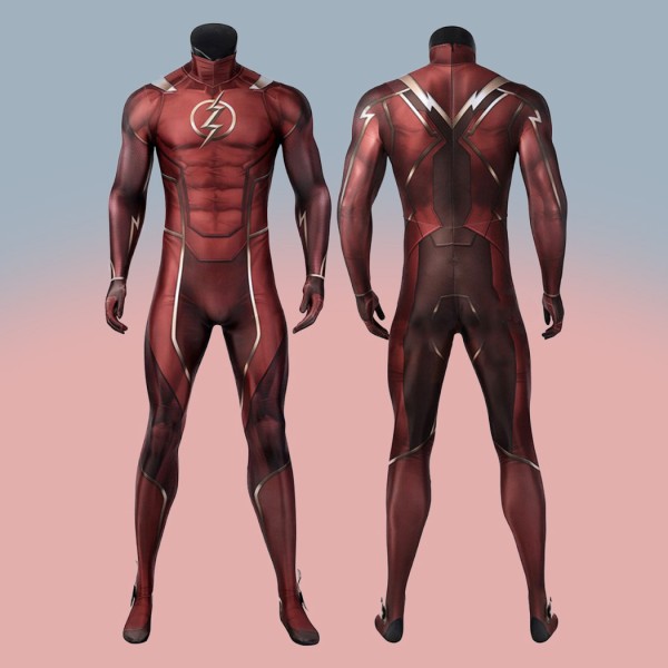 Barry Allen Red Jumpsuit TF Season 9 Cosplay Costumes