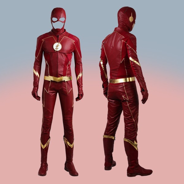 TF Season 4 Barry Allen Red Halloween Cosplay Costume Improved Version