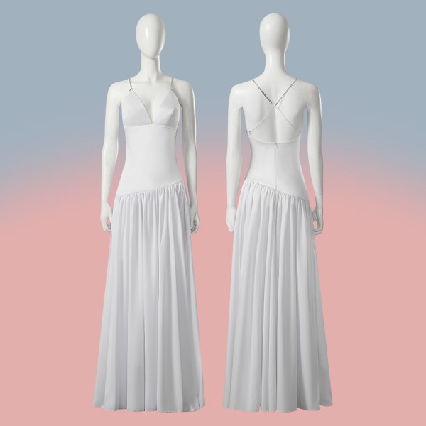 HQ Cosplay Costumes Gaga White Dress Suit