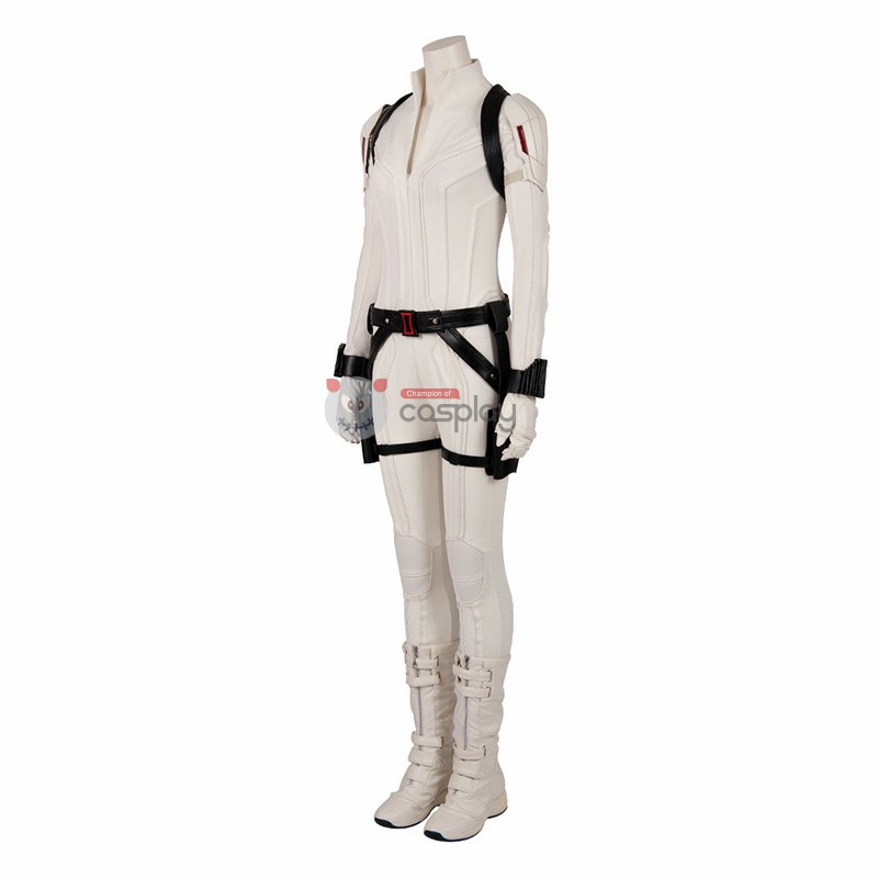 Black Widow White Suit Natasha Romanoff Costumes