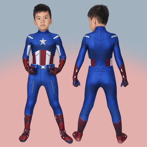 Kids Captain America Costumes Avengers 1 Steve Rogers Suit