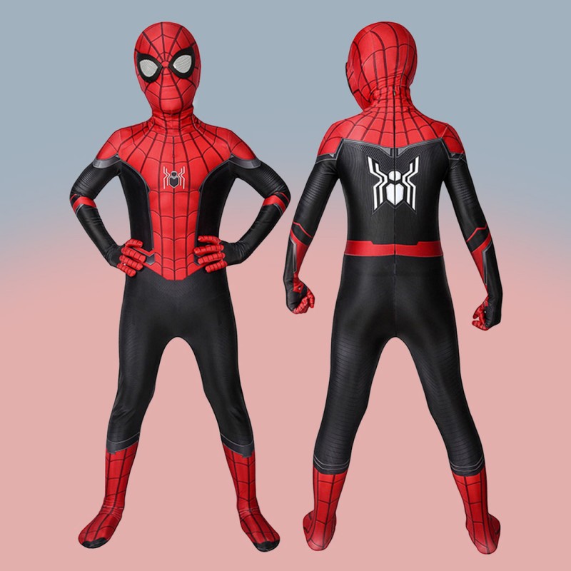 Kids Spider Man Cosplay Costumes Peter Parker Spider-Man Far From Home Suit